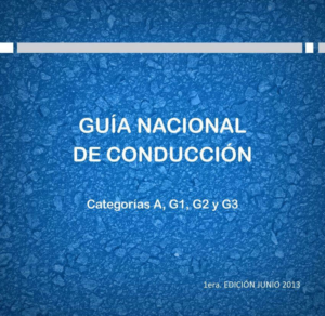 Manual Nacional Conducir Uruguay