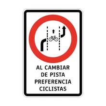 preferencia ciclistas al cambiar de pista