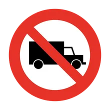 prohibida circulación de vehículos de carga