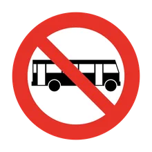 prohibida circulación de buses