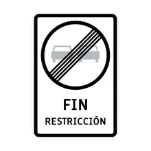 fin prohibición o restricción