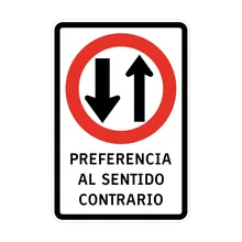 preferencia al sentido contrario