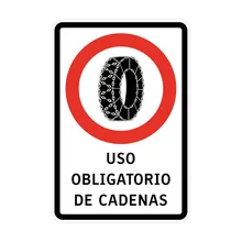 uso obligatorio de cadenas
