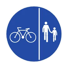 superficie segregada peatones-ciclos