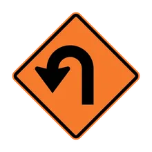 curva muy cerrada a la izquierda